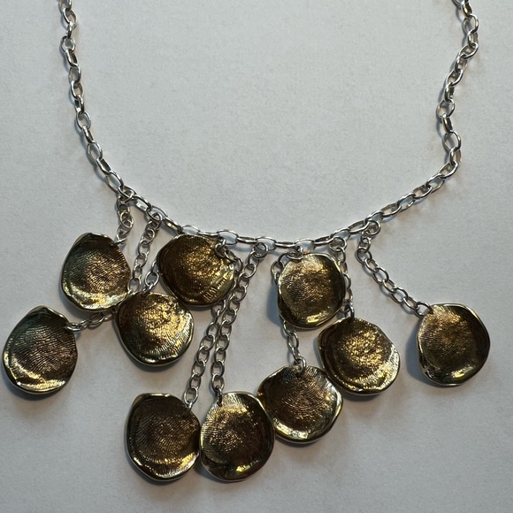 Rare find RLM Studio sterling silver 18” Necklace with with 10 brass charms - Picture 1 of 5